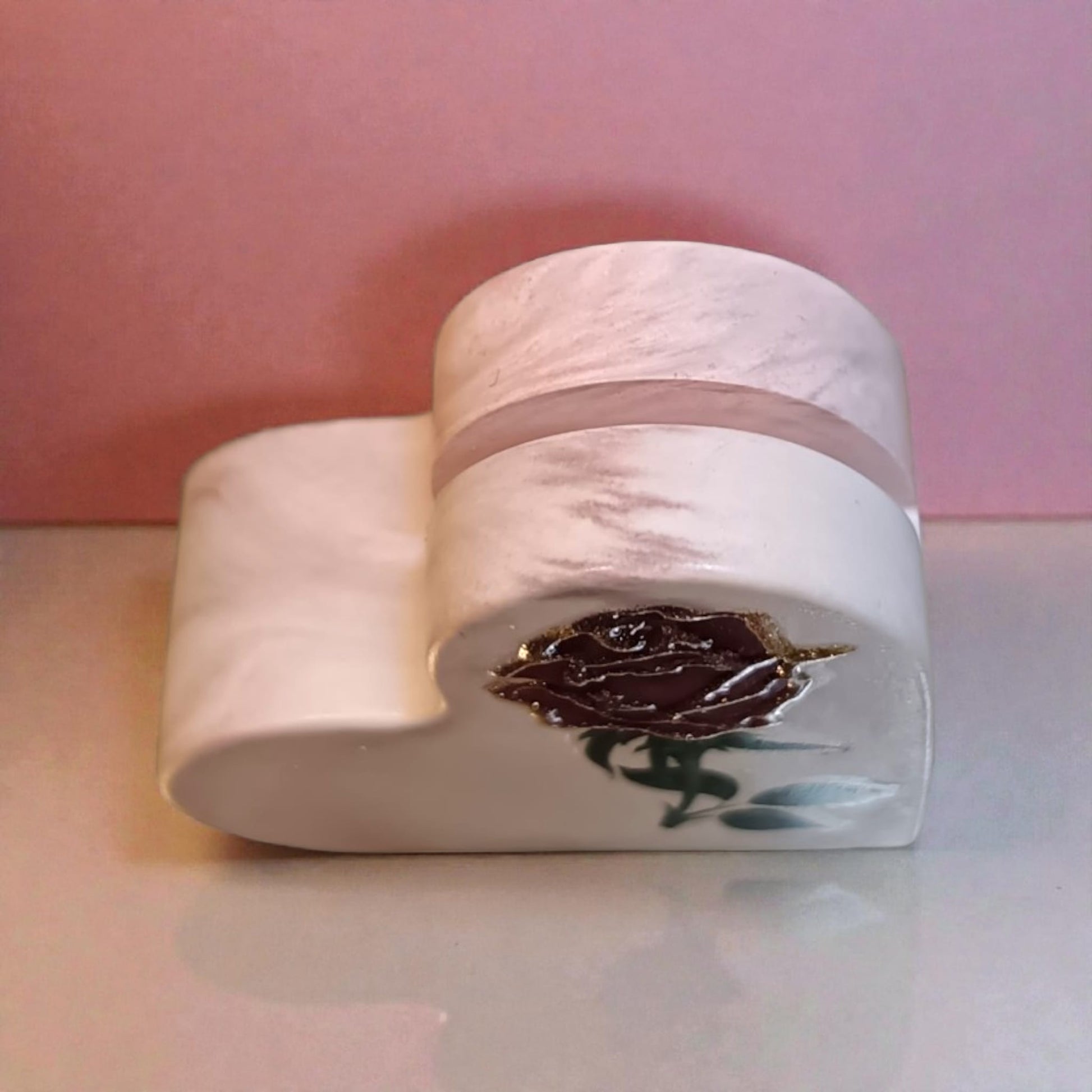 Cuore in gesso porta foto - biglietti 